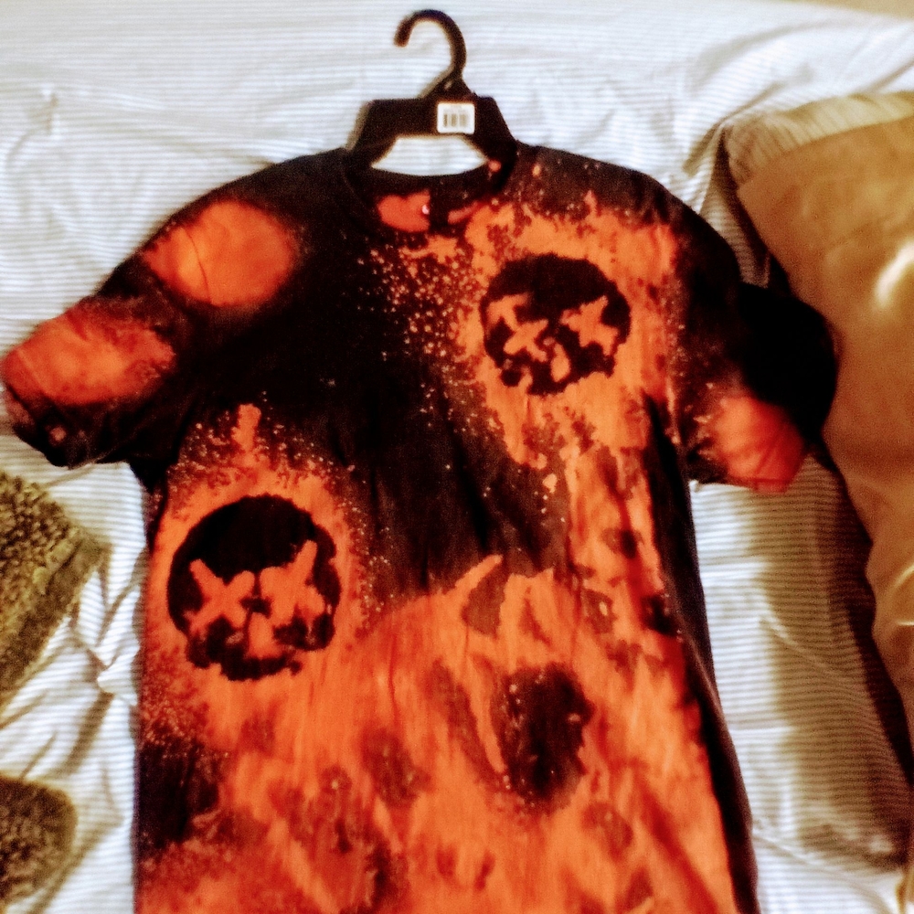 Orange and Black Graphic Tee